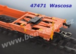 47471 Marklin Set 2 plošinových vozů řady  Sdggmrss Wascosa se 4 kontejnery Bertschi