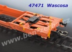 47471 Marklin  Set of 3 Flat Cars type Sdggmrss of the Wascosa with 4 containers Bertschi