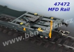 47472 Marklin Double deep well flat car type Sdggmrss 738 with 2 semi rigs Mars of MFD Rail