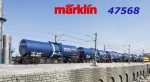 47568  Marklin Set of three type Zacens four-axle tank cars of the Wascosa