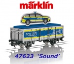 47623 Marklin Klubový model 2023 - Otevřený vůz v policejním designu