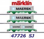 47726 Marklin Set 3 kontejnerových vozů "MAERSK" SJ