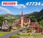 47734 (7734) Vollmer Village with church - set, N
