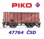 47764 Piko TT Uzavřený nákladní vůz řady G02, ČSD