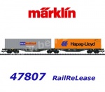 47807 Marklin Dvojitý kontejnerový vůz řady Sggrss 80 RailReLease