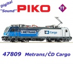 47809 Piko TT Elektrická lokomotiva řady 388 Metrans ČD Cargo - Zvuk