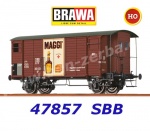 47857 Brawa Uzavřený nákladní vůz řady K2 "Maggi”,  SBB