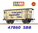 47860 Brawa Uzavřený nákladní vůz GKLM "Appenzeller Käse”, SBB
