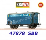 47878 Brawa Pivovarský nákladní vůz  K2 „Actienbrauerei Basel”, SBB