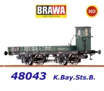 48043 Brawa Flat Car Type X with Brakemans Cab of the K.Bay.Sts.B.