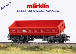 48458 Marklin Set 3 výsypných vozů řady Fas, DB Schenker Rail Polska