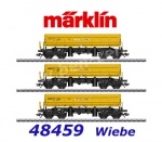 48459 Marklin Set 3 výklápěcích vozů řady Fas/Fakks železničního stavitelství Wiebe