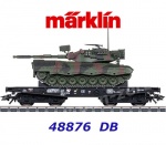 48876 Marklin Těžký plošinový vůz řady Rlmmps s tankem Leopard 1A1 , DB