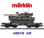 48878 Marklin Těžký plošinový vůz řady Rlmmps s tankem Leopard 1A1 , DB