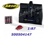 500504147 Carson Volkswagen Beetle červený, 1:87 RC model