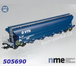 505690 NME Vůz na transport cereálií řady Tagnpps130 "VTG" s koncovým světlem
