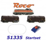 51335 Roco Analogový startset  dieselové lokomotivy BB 63000 a nákladního vlaku, SNCF