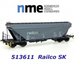 513611 NME Samovýsypný vůz na transport cereálií řady Uagpps 80m³, RAILCO SK