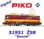 51951 Piko Electric Locomotive Class 240 "Laminatka" of the ZSR - Sound