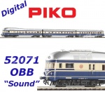52071 Piko Diesel Rail Car class Rh 5045 "Blauer Blitz" of the BBÖ - Sound