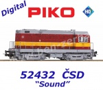 52432 Piko Motorová lokomotiva řady T435 'Hektor', ČSD - Zvuk
