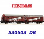 530603 Fleischmann Spojená jednotka 2 uzavřených vozů Gllh 