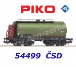 54499 Piko Čtyřnápravový cisternový vůz řady Ra, ČSD