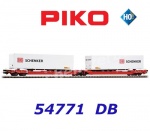 54771-2 Piko Dvojitý kontejnerový vůz řady T3000e s trailery DB Schenker, DB