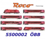 5500002 Roco 8 piece set Railjet "100 Years OBB, of the OBB