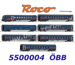 5500004 Roco 7-piece "Nightjet" wagon set of the OBB