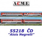 55218 A.C.M.E. ACME Set of 4 Passenger Cars EuroCity “Alois Negrelli” of the CD