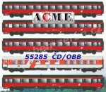 55285 A.C.M.E. ACME Set 5 rychlíkových vozů EuroCity 8 “Antonín Dvořák”, ČD/ÖBB
