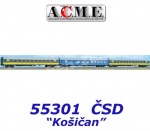 55301 A.C.M.E. ACME Set 3 rychlíkových vozů rychlíku "Košičan", ČSD