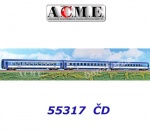 55317 A.C.M.E  ACME Set of 3  Passenger Cars  EuroCity 378/379 "Berliner", of the CD