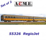 55326 A.C.M.E. ACME Set 2 lehátkových vozů  v provedení RegioJet