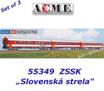 55349 A.C.M.E. ACME 3-piece passenger car set "Slovenská strela", ZSSK