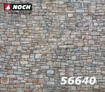 56640 Noch 3D Cardboard Sheet “Quarrystone Wall”, 250 x 125 mm, H0