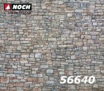 56640 Noch 3D kartonová imitace povrchů "Kámen" 250 x 125 mm, H0