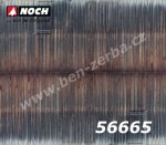 56665 Noch 3D kartonová imitace povrchů "Dřevěná zed", 250 x 125 mm, H0