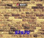 57710 Noch Dolomite Wall, 640 x 150 mm, H0/TT