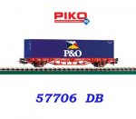 57706 Piko Container wagon 'P&O' of the DB