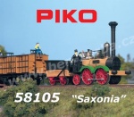 58105 Piko Saxonia historic steam train set with 4 wagons.