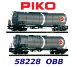 58228 Piko Set of two 4-axle  Tank Cars "OEVA" of the OBB