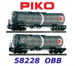 58228 Piko Set of two 4-axle  Tank Cars 