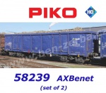 58239 Piko Set 2 otevřených vozů řady Eaos "Axbenet"
