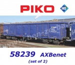 58239 Piko Set 2 otevřených vozů řady Eaos "Axbenet"