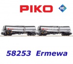 58253 Piko Set of two Chemical Tank Cars of the Ermewa