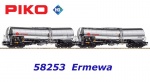 58253 Piko Set of two Chemical Tank Cars of the Ermewa