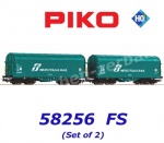 58256 Piko Set of 2 sliding tarpaulin wagons Shimmns of the FS