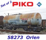 58273 Piko Set 2 cisternových vozů řady 406Ra, Orlen KolTrans